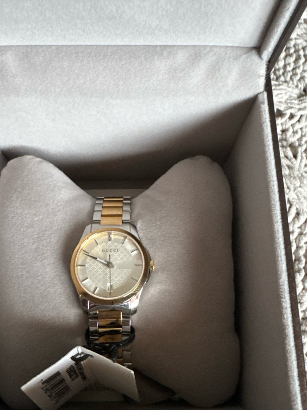 Gucci Two-Tone Silver and Gold Women's Watch - Picture 2 of 7